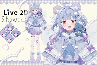 design, rig male and female vtuber, vtuber design, vtuber rigging, live2d model