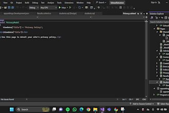 develop desktop software and web applications with database