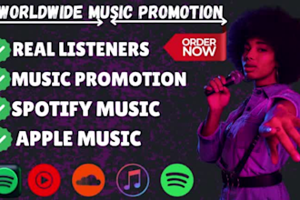 viral soundcloud music promotion apple spotify music album to real listeners