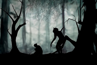 do 2d shilouette shadow black and white animation orchestra 2d animated video