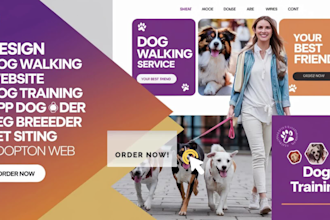 dog walking website dog training app dog breeder pet sitting pet adoption web
