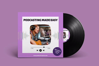 design tv shows, promotion and talking  podcast cover art