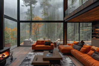 create cozy room rain videos with real natural sounds