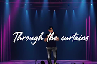 make animated lyrics music video, motion lyrics video