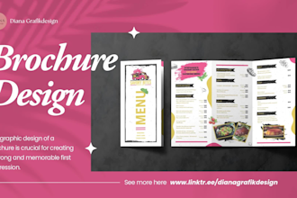 design product catalog and minimalist brochure