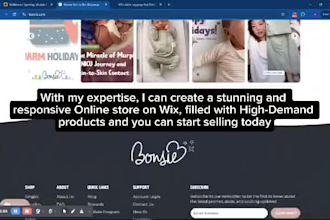 build wix drop shipping store redesign, wix online store, wix ecommerce website