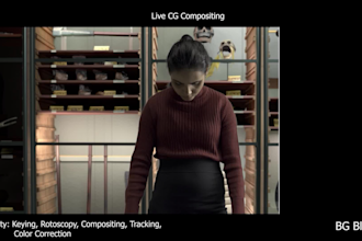 do compositing cleanup and keying