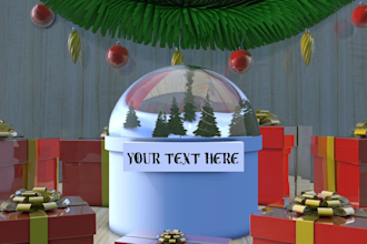 create beautiful christmas or new year greetings video