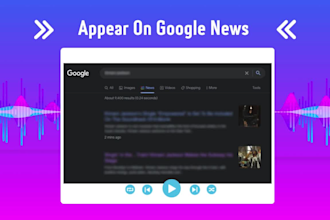 make you and your music appear on google news quickly