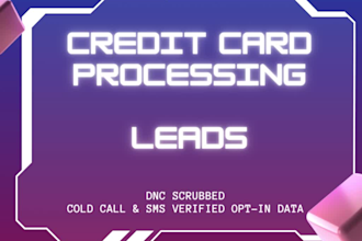 generate credit card processing or debt relief leads for you