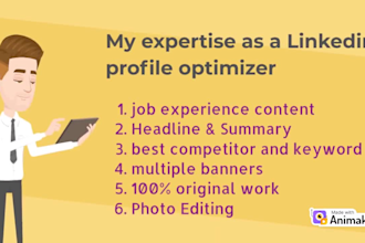 optimized your linkedin profile and designed a banner