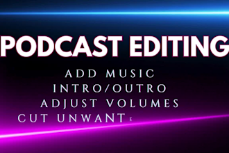 edit, enhance your podcast audio for professional quality