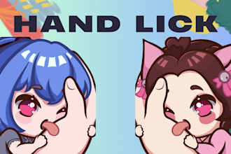 make you a hand licking animated emote