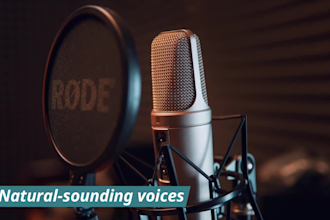 create humanlike ai voice over