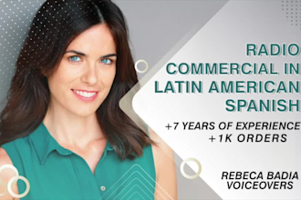 record your radio or TV commercial in latin american spanish