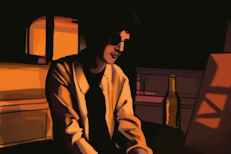 do illustrations in semi realistic style