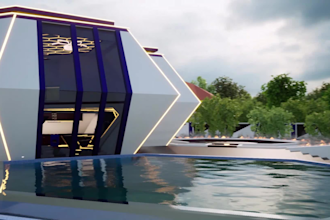 create smart, sustainable, futuristic architecture design