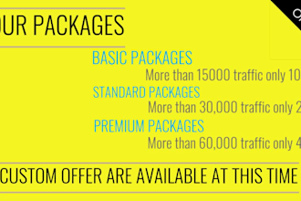 send niche targeted organic USA web traffic with potential customer