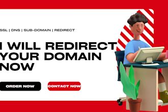 do 301 redirect domain, transfer domain, connect domain, subdomain, install SSL