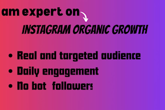 be fast rank your insta account and organic grow