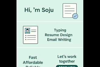 type and write professional emails and send emails