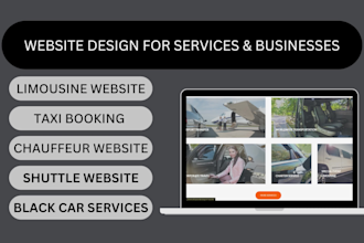 design limousine website design taxi booking website design chauffeur website