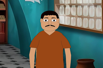 create custom 2d cartoon animation