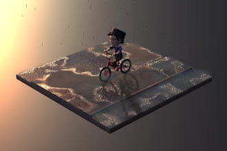 create 3d model, animation, rigging, and texturing
