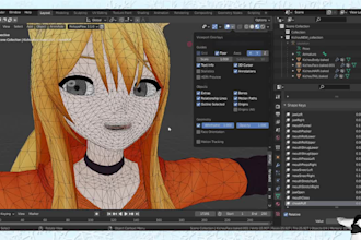 port an existing 3d avatar to use in vrm, vr character, vrc, anime nsfw, warudo