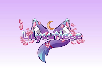 design a cute anime style vtuber logo for twitch and streamer