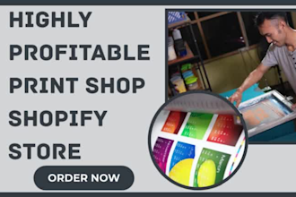 design print shop print on demand printful printify gelato shopify store website