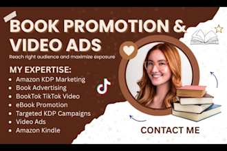 do tiktok booktok video ads amazon book promotion ebook marketing amazon kdp ads
