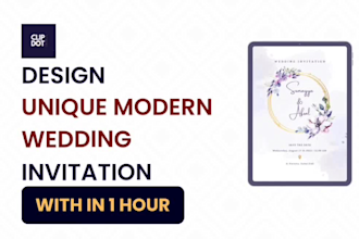 design a customized save the date card for you