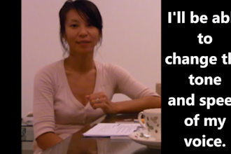 do japanese or english with j accent voice over