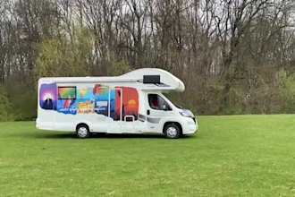 illustration for campers, caravans