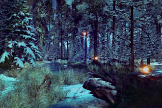 make 4k sleep, nature, relaxation music videos and thumbnail