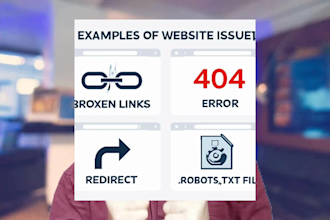 fix 404 error robots txt broken links 301 redirects issues