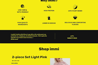 design or redesign shopify landing page with pagefly