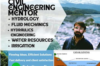 assist with projects related to fluid mechanics, hydraulics, and hydrology