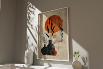 create wall art mockups for your etsy store