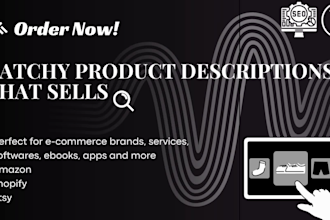 write product descriptions for shopify and amazon that will boost sales