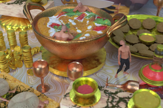 create best 3d scenes, models and animations