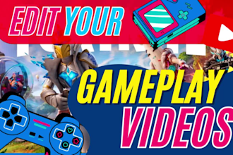 do funny style gaming and gameplay video editing for youtube