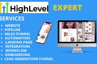 design gohighlevel website, go highlevel funnel design, gohighlevel landing page
