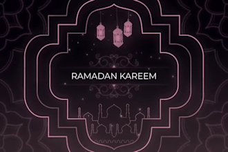 make ramadan and eid islamic greetings intro videos