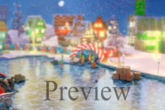 customize new christmas greetings intro video