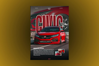 design custom car poster for your vehicle