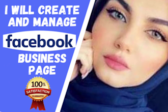 create and manage facebook business page or fan page