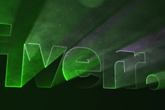 do 3d neon intro text logo animation youtube intro