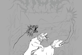design brutal and unique metal band artwork